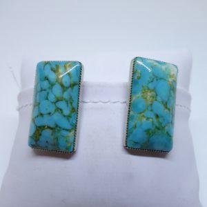 clip d'oreilles imitation turquoise