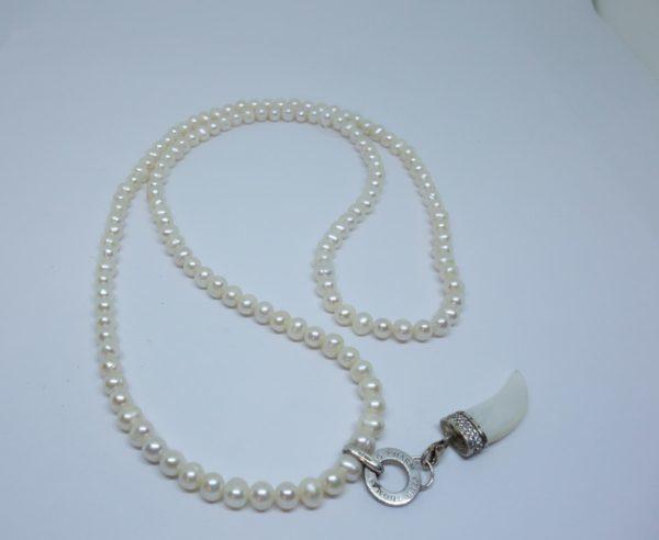 collier de perles d'eau douce et argent Thomas Sabo