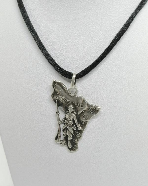 Pendentif argent guerre 1914-18