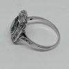bague en or et platine avec aigue-marine et diamants d'époque 1925