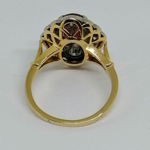 Bague Rubis et diamants en or et platine. – Image 3