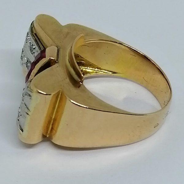 Bague or forme noeud papillon. – Image 2