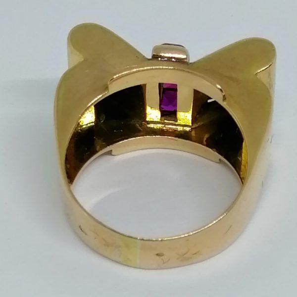 Bague or forme noeud papillon. – Image 3