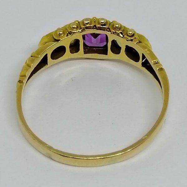 Bague or grenats et opales. – Image 3
