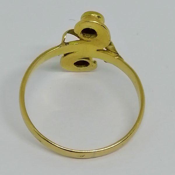 Bague en forme de huit bicolore. – Image 3