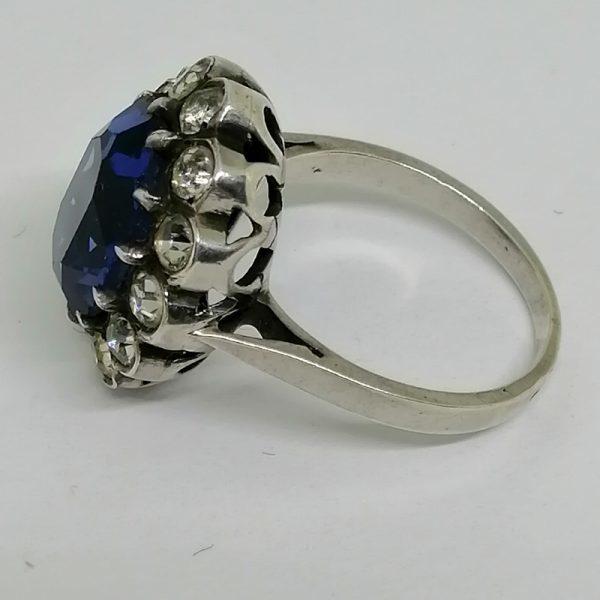 Bague argent marguerite dite "à effet" – Image 2