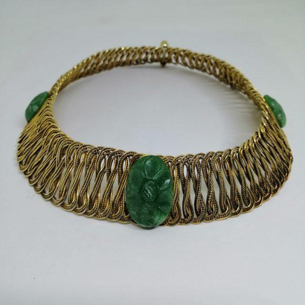 Collier en vermeil fils torsadés.