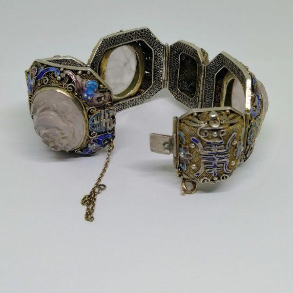 Bracelet en vermeil filigrané chinois. – Image 3