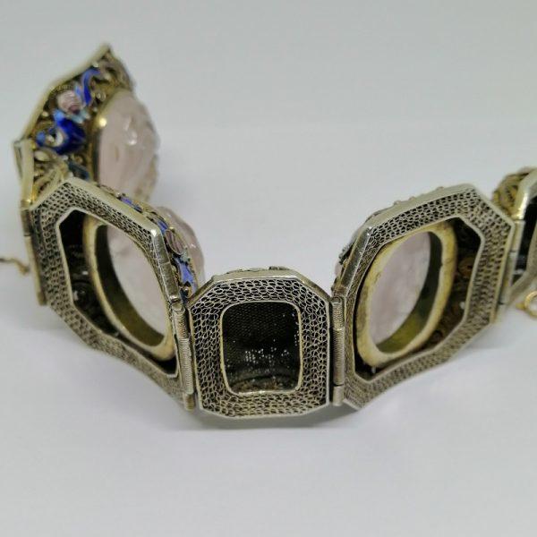 Bracelet en vermeil filigrané chinois. – Image 4