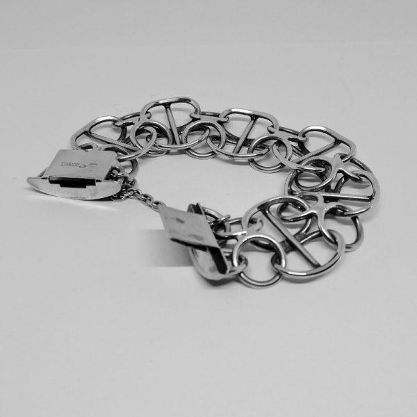 Bracelet argent maille en 8 inversé. – Image 3