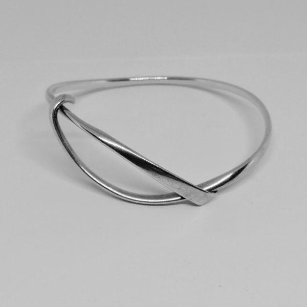 Bracelet argent jonc fermé Danois. – Image 2