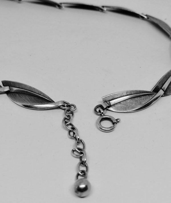 Collier en argent maillon façon plumes. – Image 3