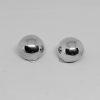 Boucles d'oreilles boules argent fermé.