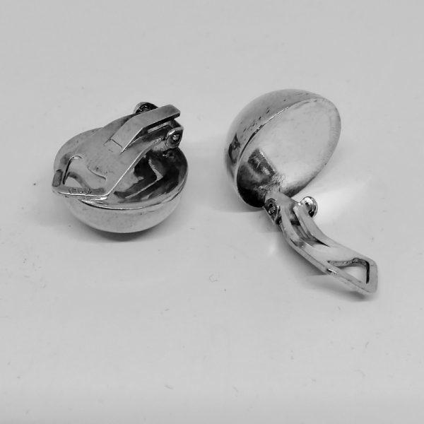 Boucles d'oreilles boules argent fermé. – Image 2