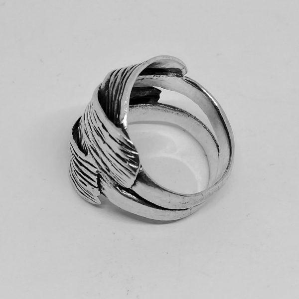 Bague argent maille tressé. – Image 2