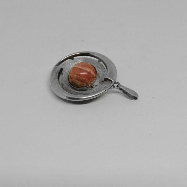 Pendentif argent façon escargot, signé K&L , Pforzheim, Allemagne. – Image 2