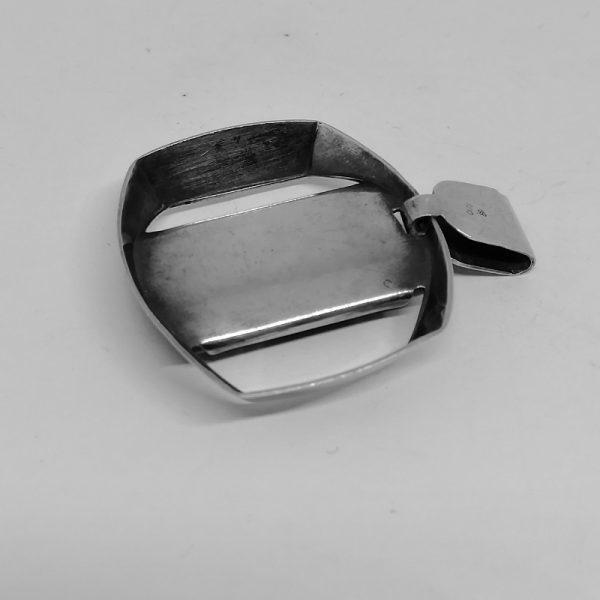Pendentif argent ajouré forme géométrique. – Image 3
