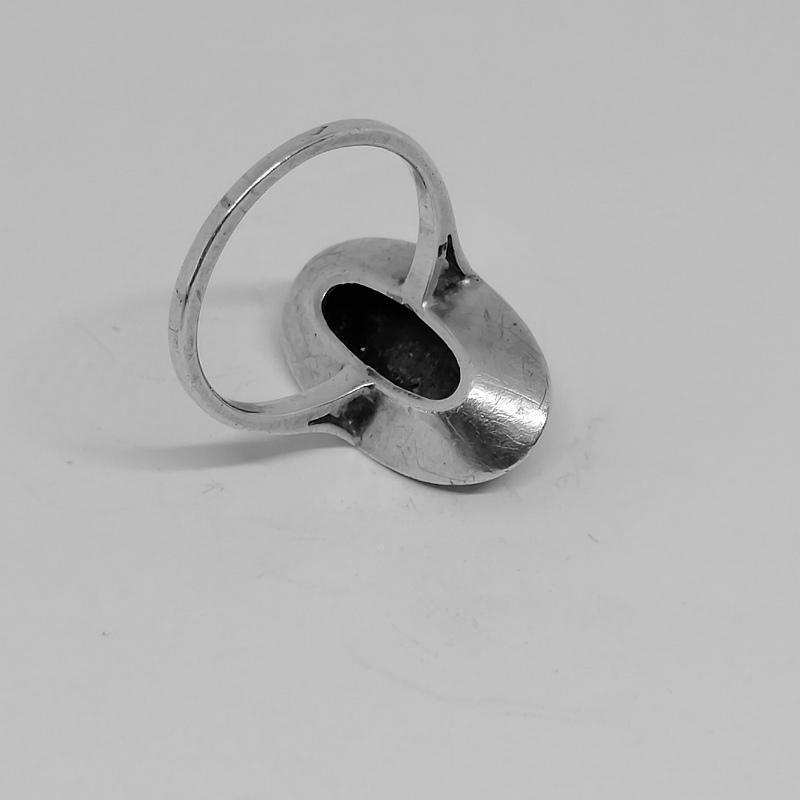 Opale bague 7 pierres et marcassites