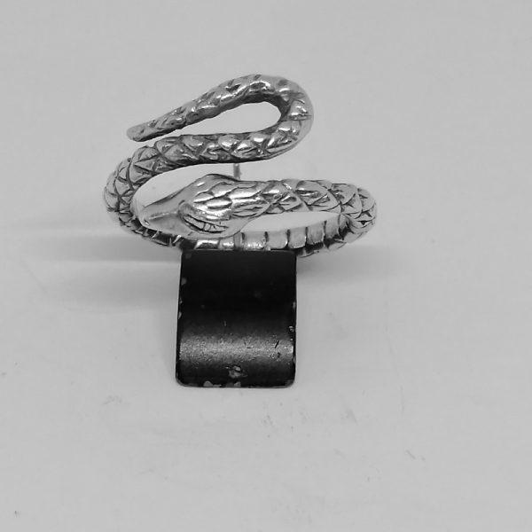 Bague argent en forme de serpent 1920-30