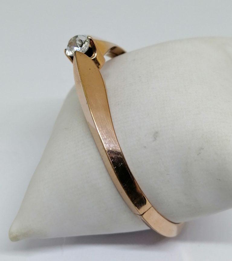 Bracelet Ancien XIXe En Pomponne Avec Initiales - Longueur 18 Cm, Plaque Centrale 24x44 Mm - Plaqué Or