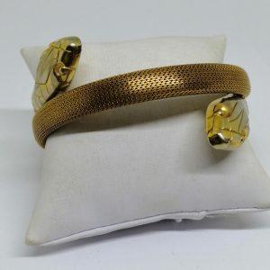 bracelet serpents en métal jaune 1930-40