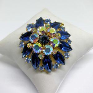 broche strass navettes 1930-40