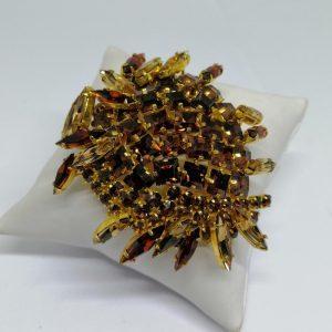 broche en strass signé Guy Laroche 1940-50