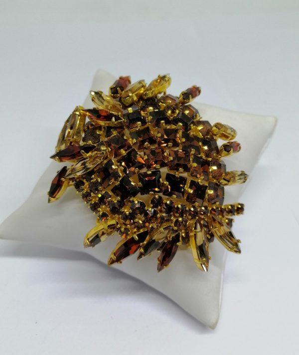 broche en strass signé Guy Laroche 1940-50