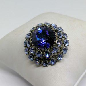 broche strass 1930-40