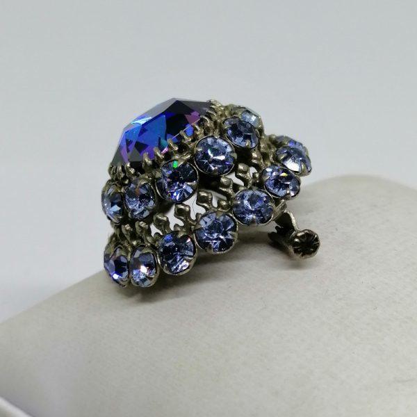 broche strass 1930-40