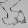 Collier argent avec motifs de roses art nouveau 1900