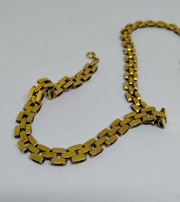 collier plaqué or signé Murat 1930-40