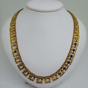 collier plaqué or laminé 1940-50