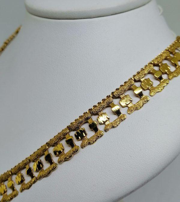 collier plaqué or laminé 1940-50