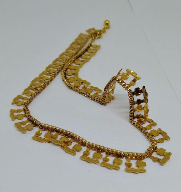 collier plaqué or laminé 1940-50