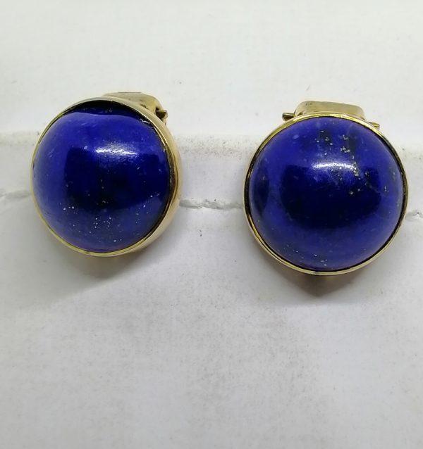 Clips d'oreilles avec Lapis-Lazuli. – Image 4