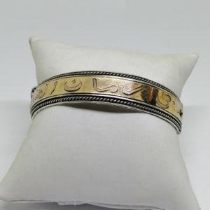 bracelet argent avec inscription en arabe vers 1930.