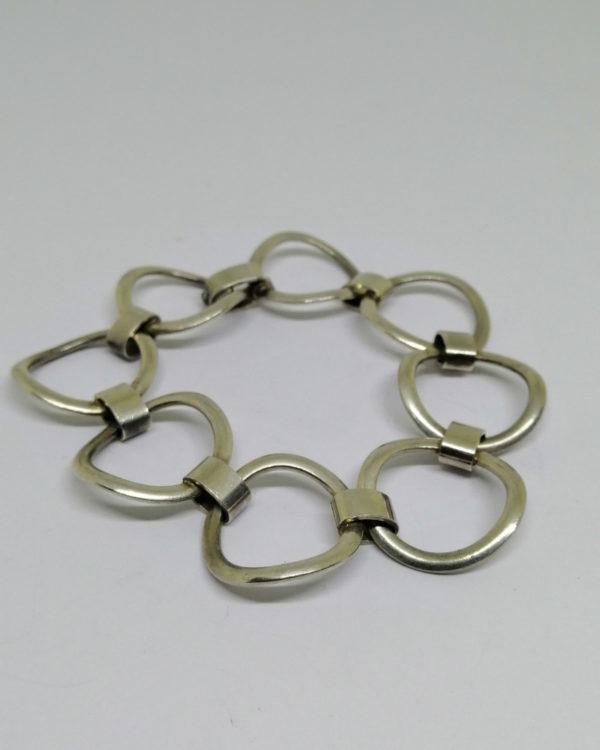 bracelet argent signé vintage hollandais 1960