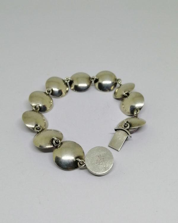 bracelet argent vintage danois vers 1960-70.