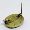 broche argent, vermeil, travail d'émaux de Bressan vers 1920.