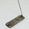 broche argent avec travail d'émail en relief, art déco vers 1930.