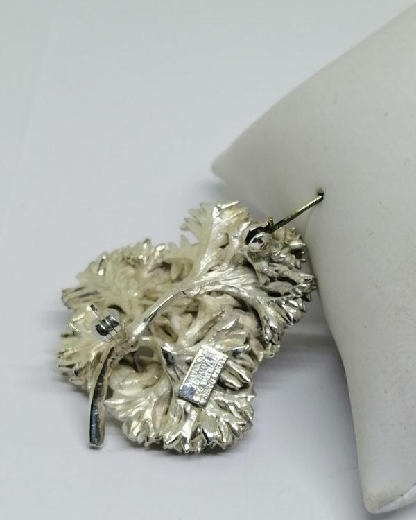 broche argent vintage danois vers 1980