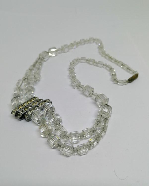 Collier en cristal blanc , taillé façon baguettes. – Image 5