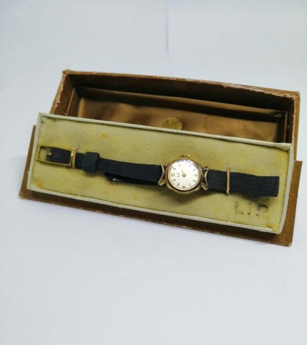 Montre bracelet femme Lip en plaqué or. – Image 2