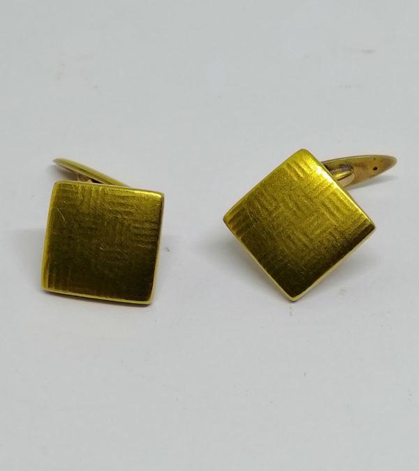 Boutons de manchettes avec décor imprimé, vers 1920. – Image 2