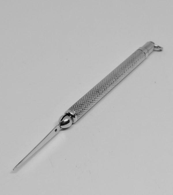 Cure-dent en argent massif, Art Déco vers 1930. – Image 3
