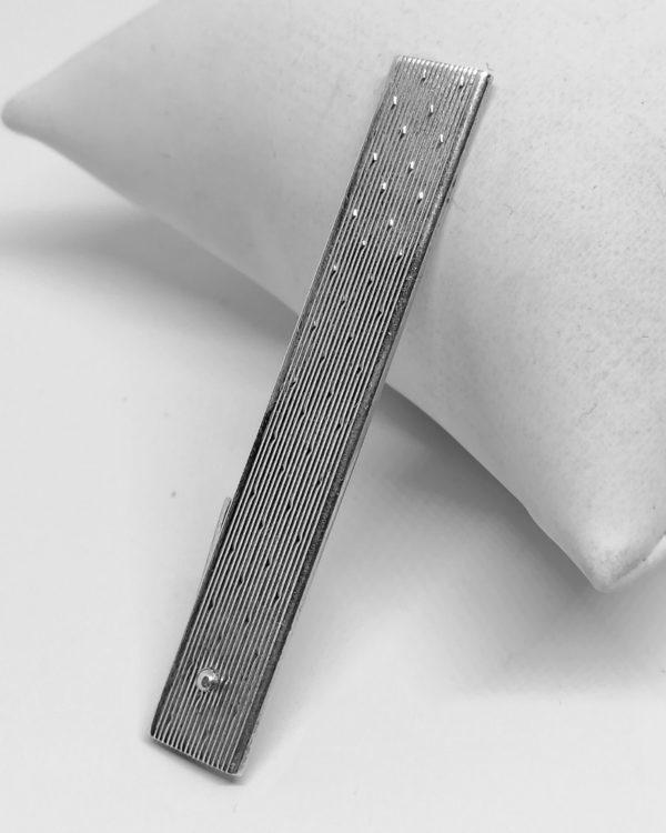 Mini ouvre-lettre en argent massif, pliable. – Image 2