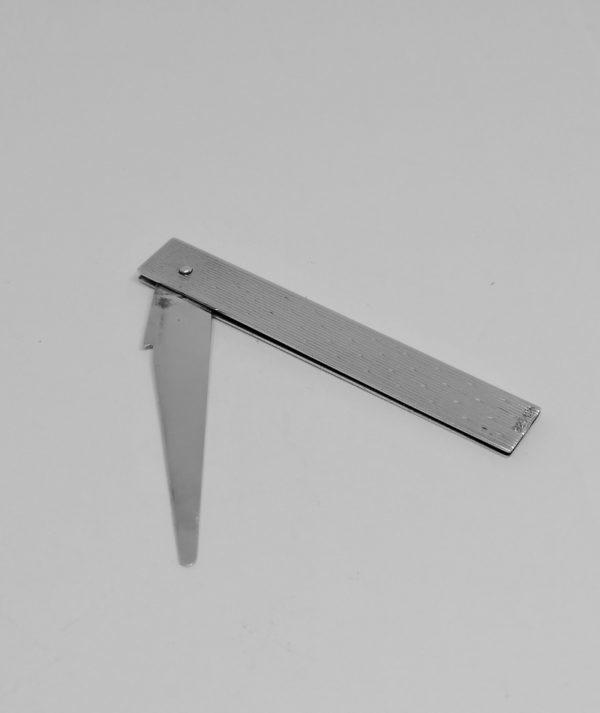 Mini ouvre-lettre en argent massif, pliable. – Image 5