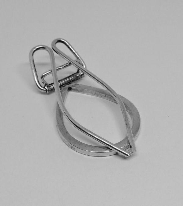 Pince à billets en argent massif, travail Français. – Image 2