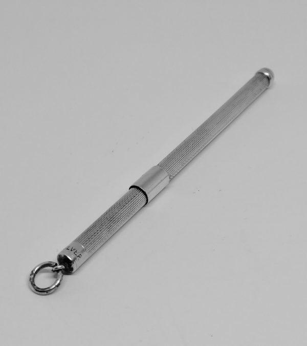 Touilleur à champagne, argent massif. – Image 2
